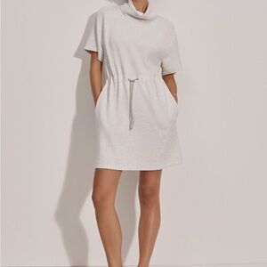Varley Sophie Dress ivory marl small